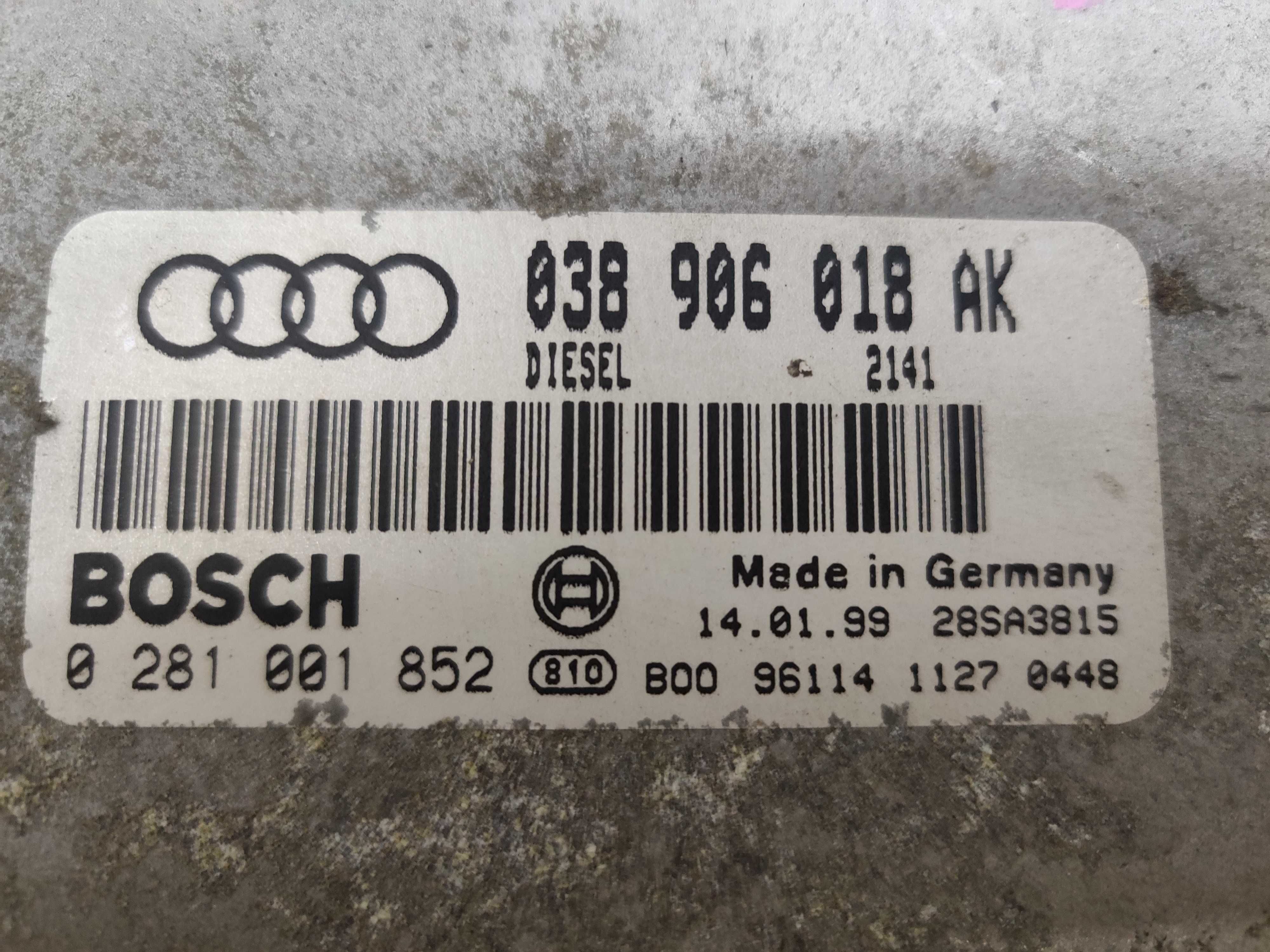 Audi A3 8L 1.9Tdi Komputer Sterownik Silnika