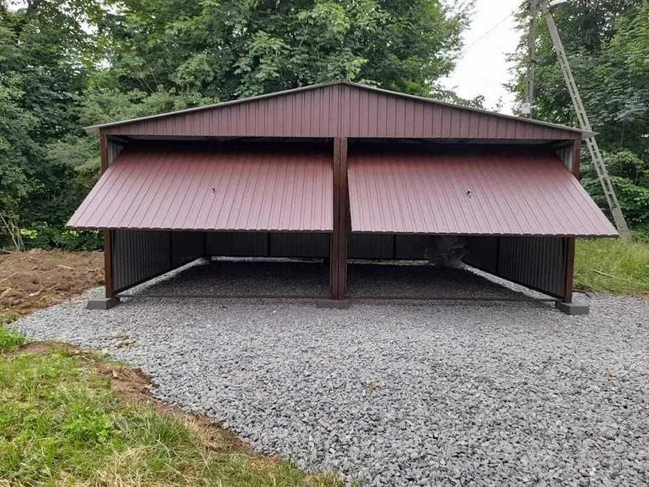Garaż blaszak 6x5 Garaż blaszany Wiata Hala Producent 6x8 5x7 7x7 6x6