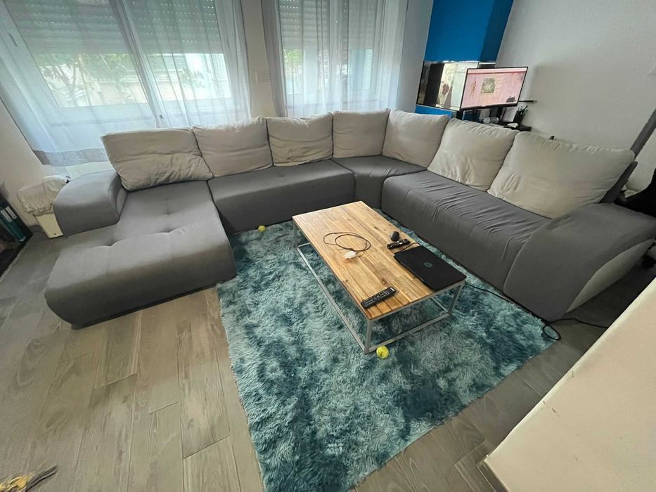 Sofá com Chaise Long em U (Senta até 10 pessoas)