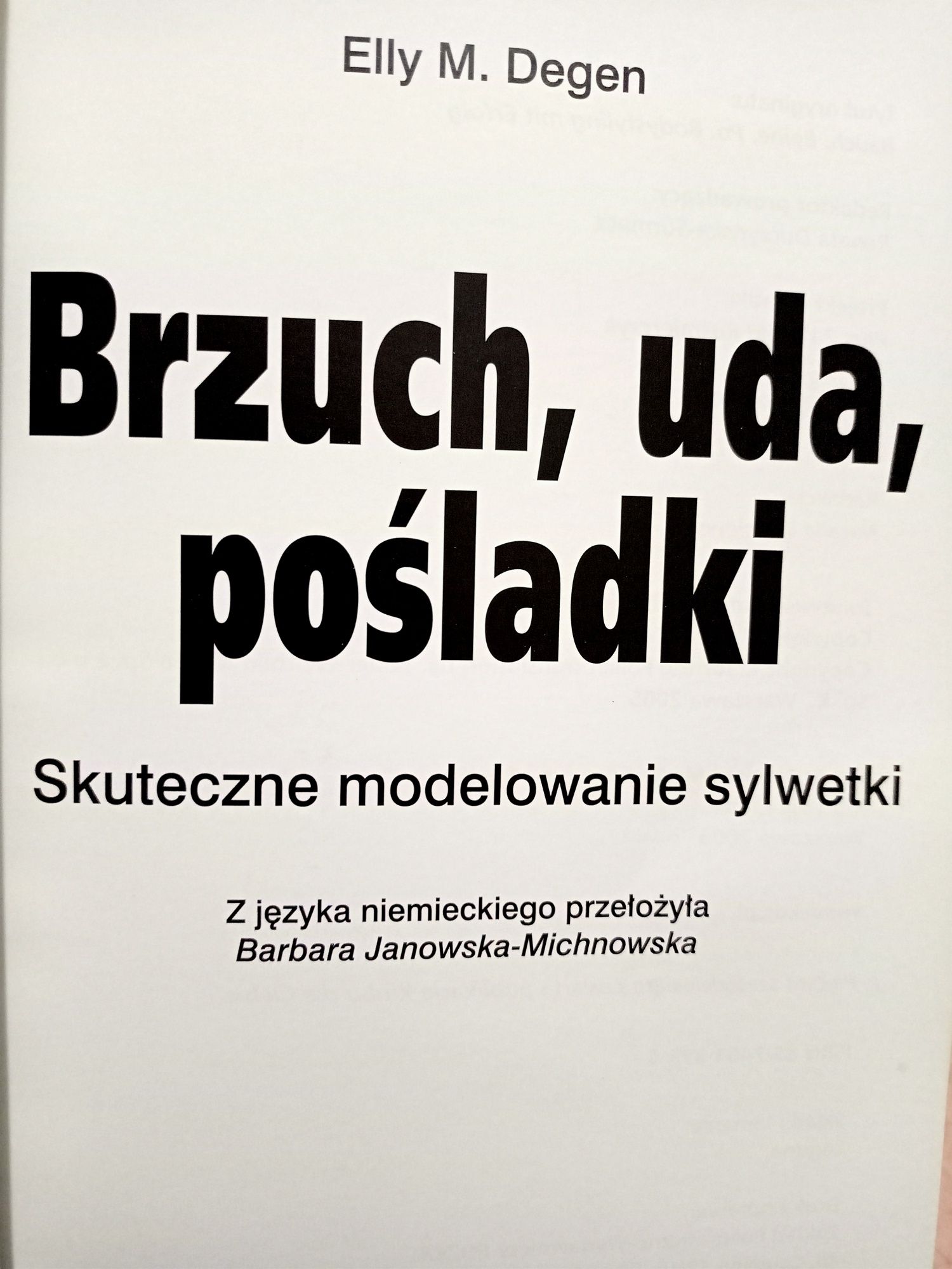 Brzuch, uda, pośladki - Degen Elly M.