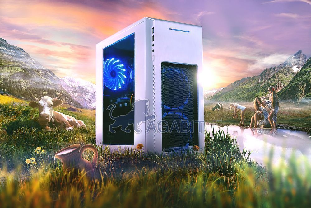 ВЕСЕЛИЙ МОЛОЧНИК! i5+RX470+16GB+GTX 1060 ігровой ПК игрвой компьютер