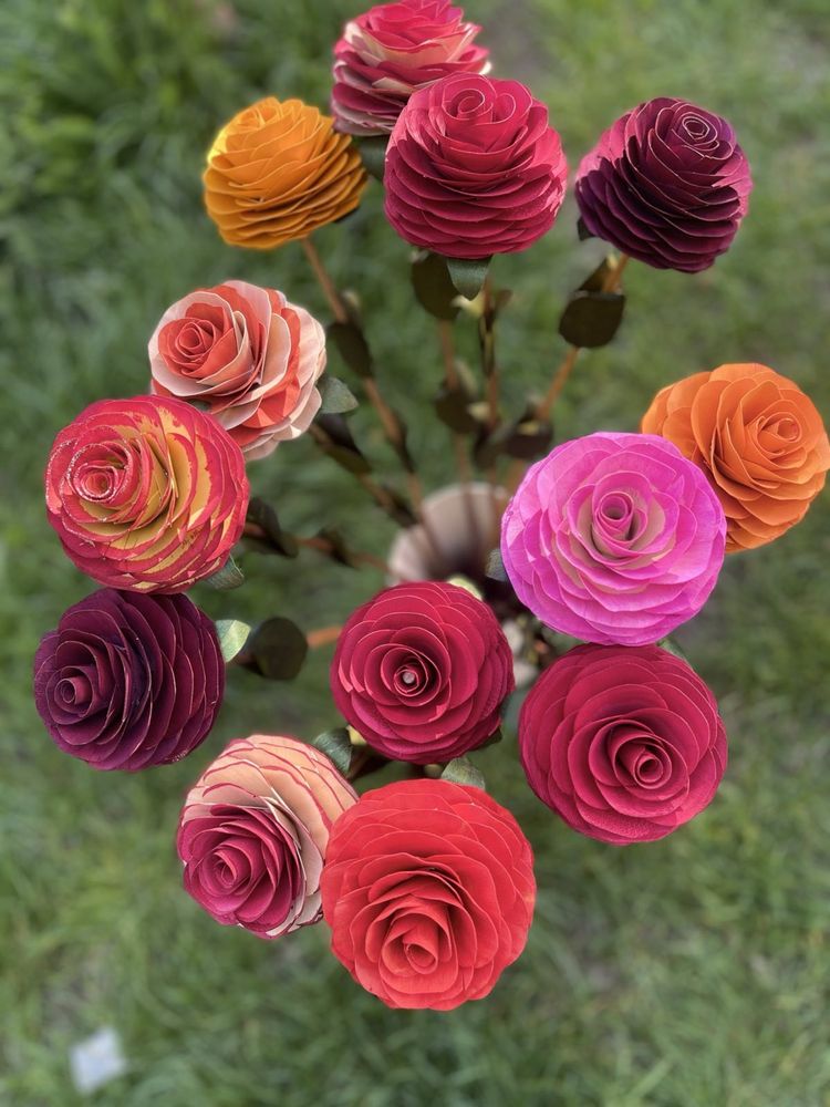 Продам троянди з дерева ручної роботи