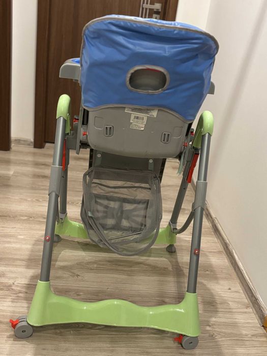 Niebiesko zielone krzesełko do karmienia dla dzieci Baby mix
