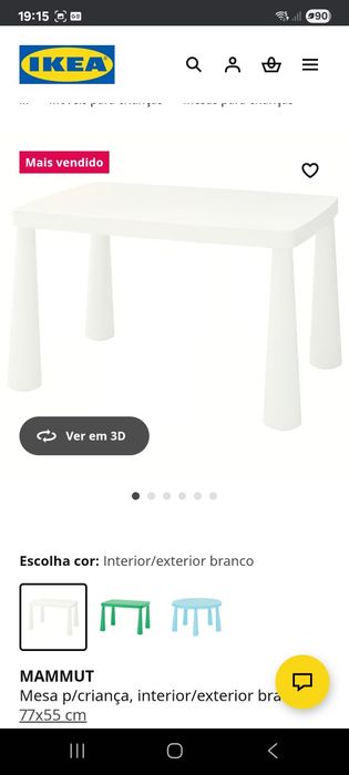 Mesa ikea criança
