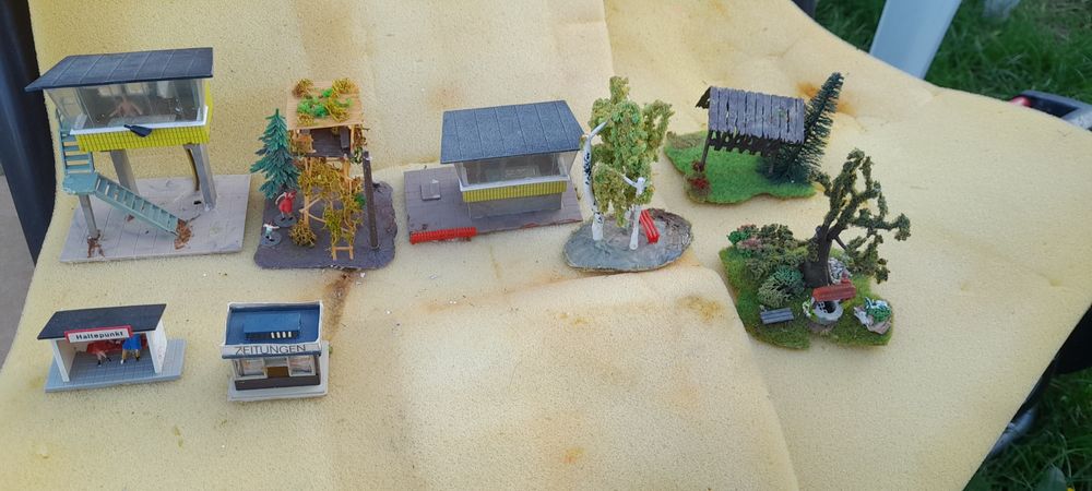 Makieta kolejka domki