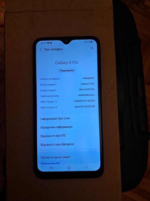 Samsung Galaxy A10s смартфон