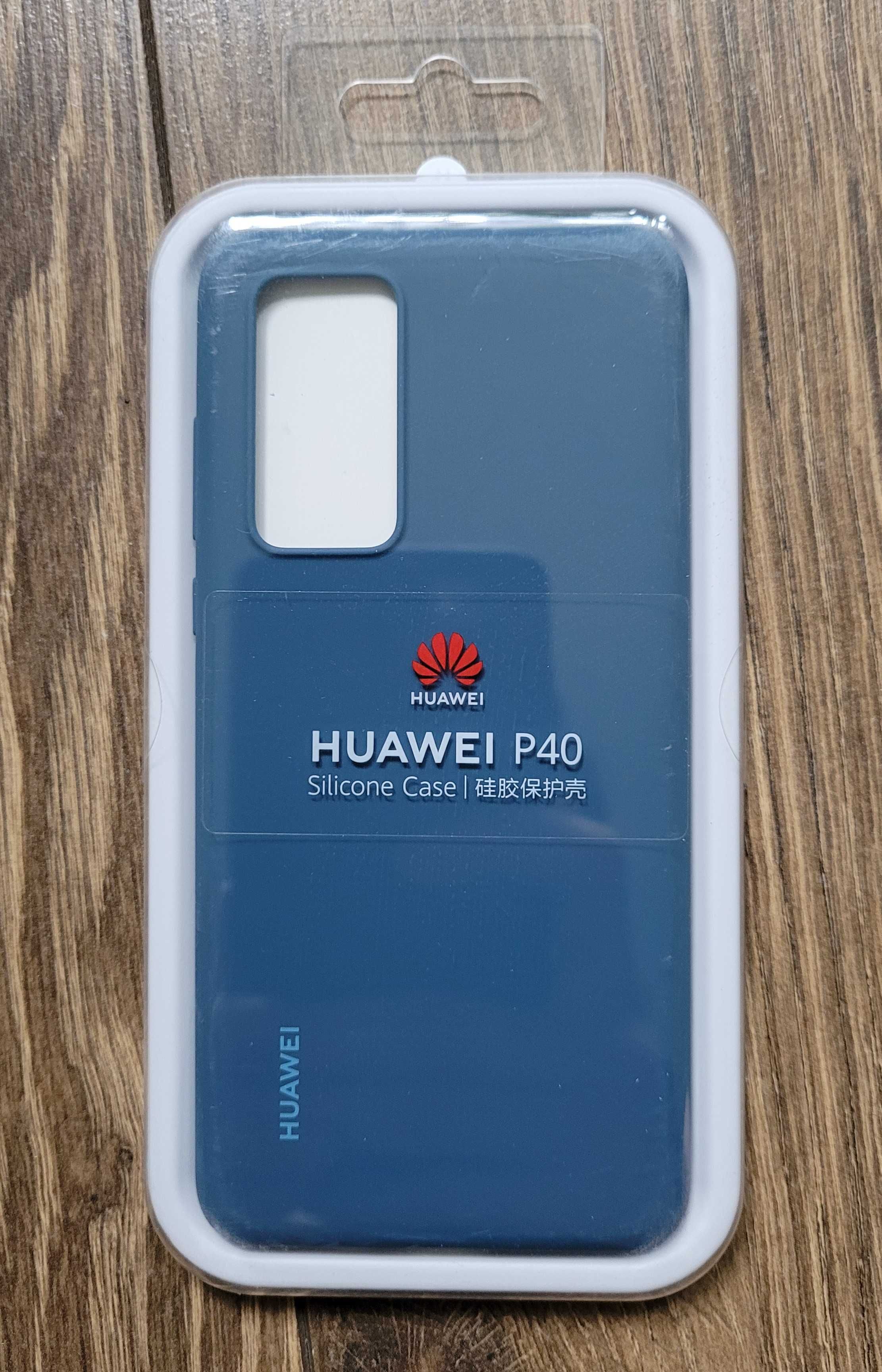 Etui Huawei Silicone Case do Huawei P40 nowe niebieski sylikonowe