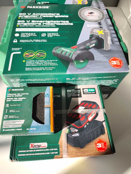 Kit completo Mini Rebarbadora 20V Parkside *NOVA *