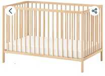 Berço em faia, cama SNIGLAR IKEA