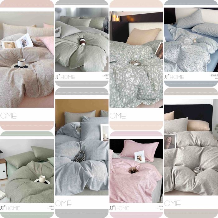 Різномалюнкові комбіноване фланелеві комплекти постільної білизни L&M