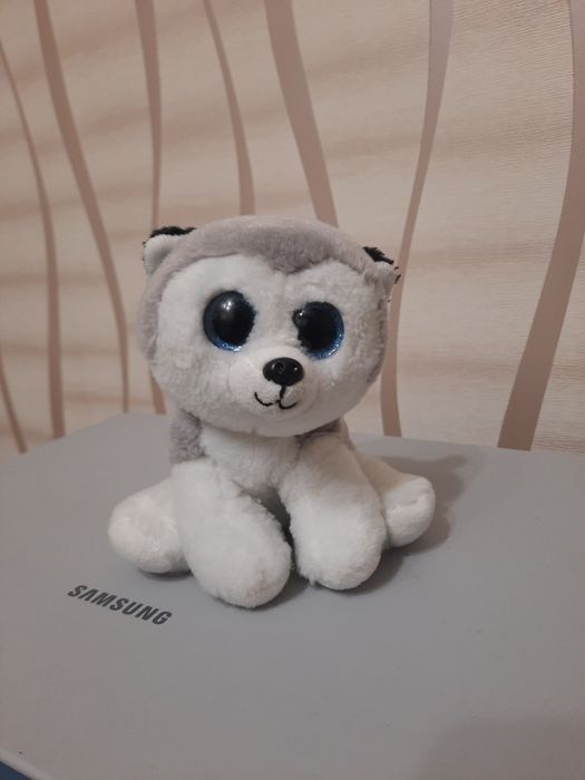 М'яка іграшка Собака Хаскі глазастик, окастик