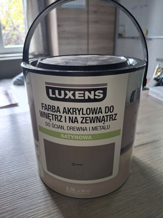 Nowa farba luxens moon 2,5l satynowa odcień szaro brązowy taupe