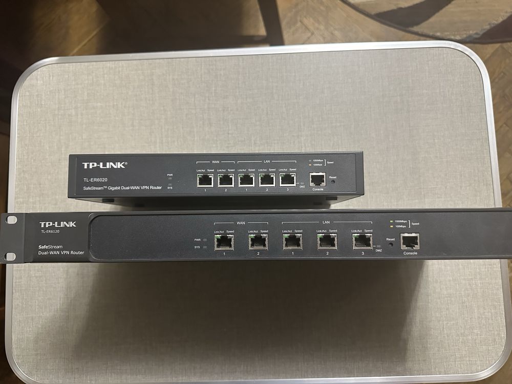 Гігабітний маршрутизатор VPN з 2 WAN  TL-ER6020(1.0) и TL-ER6120(1.6)