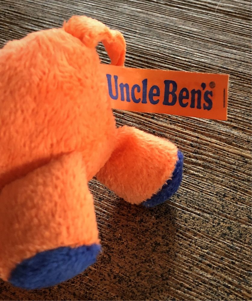 Vintage NOWA maskotka brelok Słoń Uncle Ben’s retro ryż pluszak UNIKAT