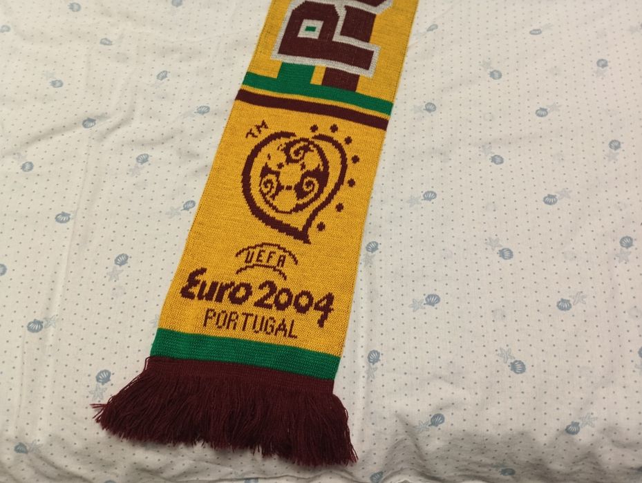 Cachecol Futebol oficial do Euro 2004 Portugal