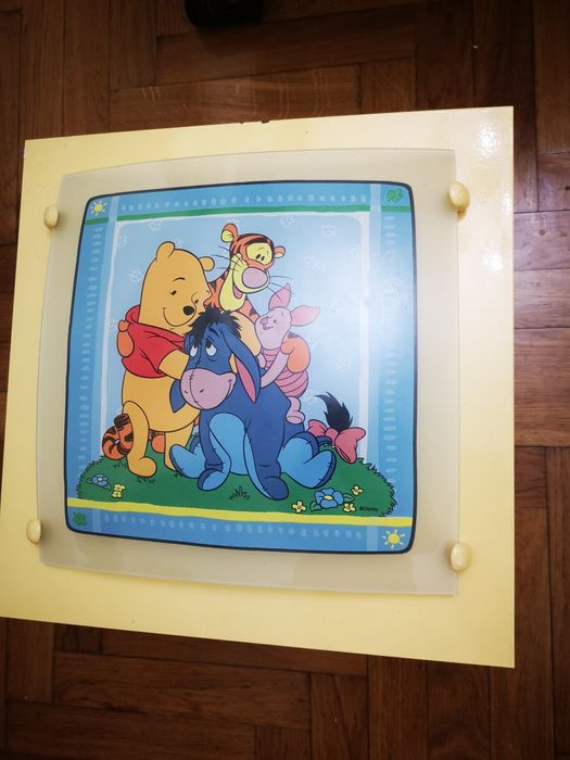 Candeeiro grande de teto para quarto de criança do Winnie The
