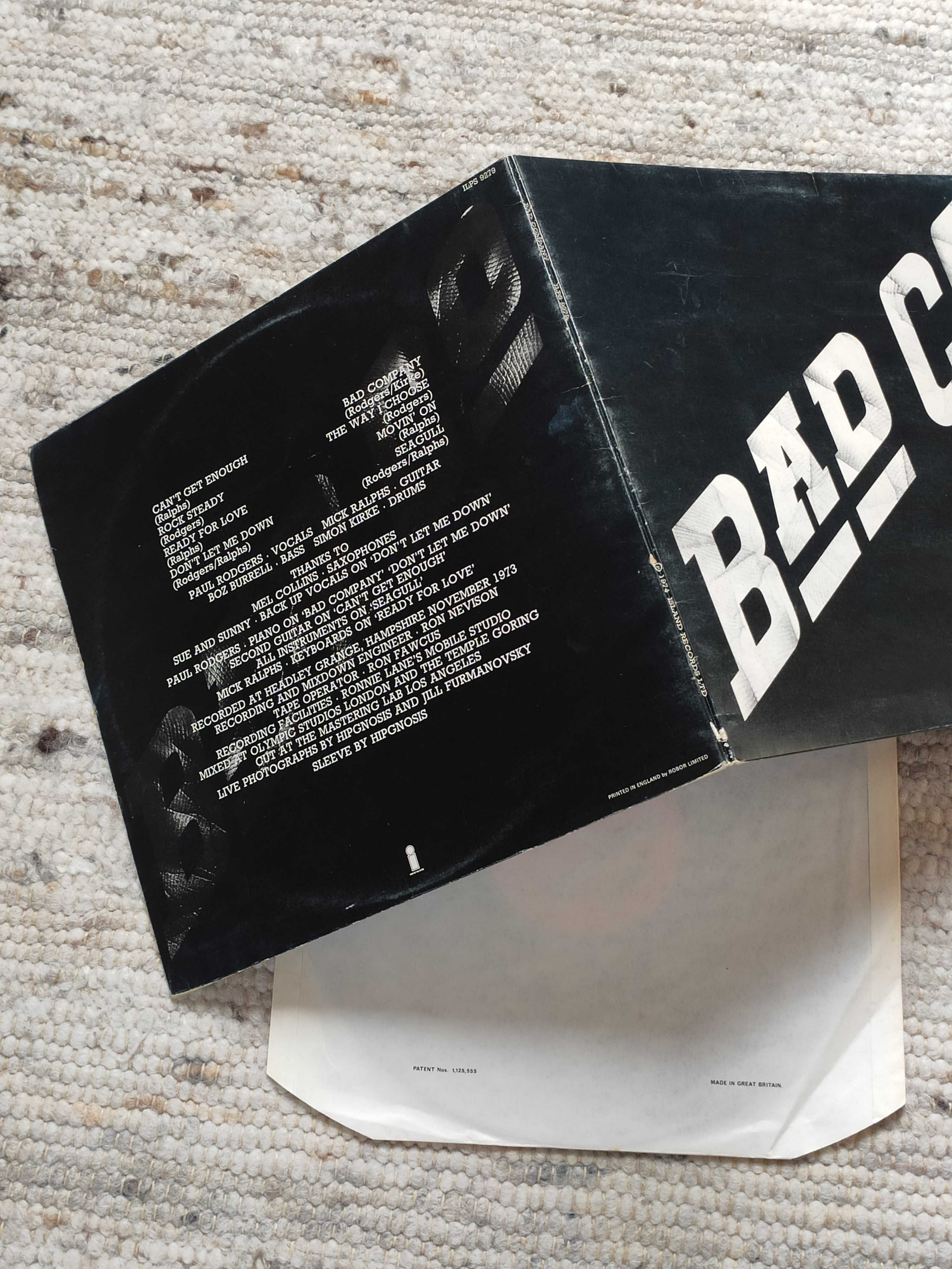 Bad Company (Free) LP Bad Company (debiut) 1. wyd. ang. 1974, winyl