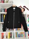 Bomberka, TopMan, M, czarna, naszywki, 97% bawełna, 3% elastan