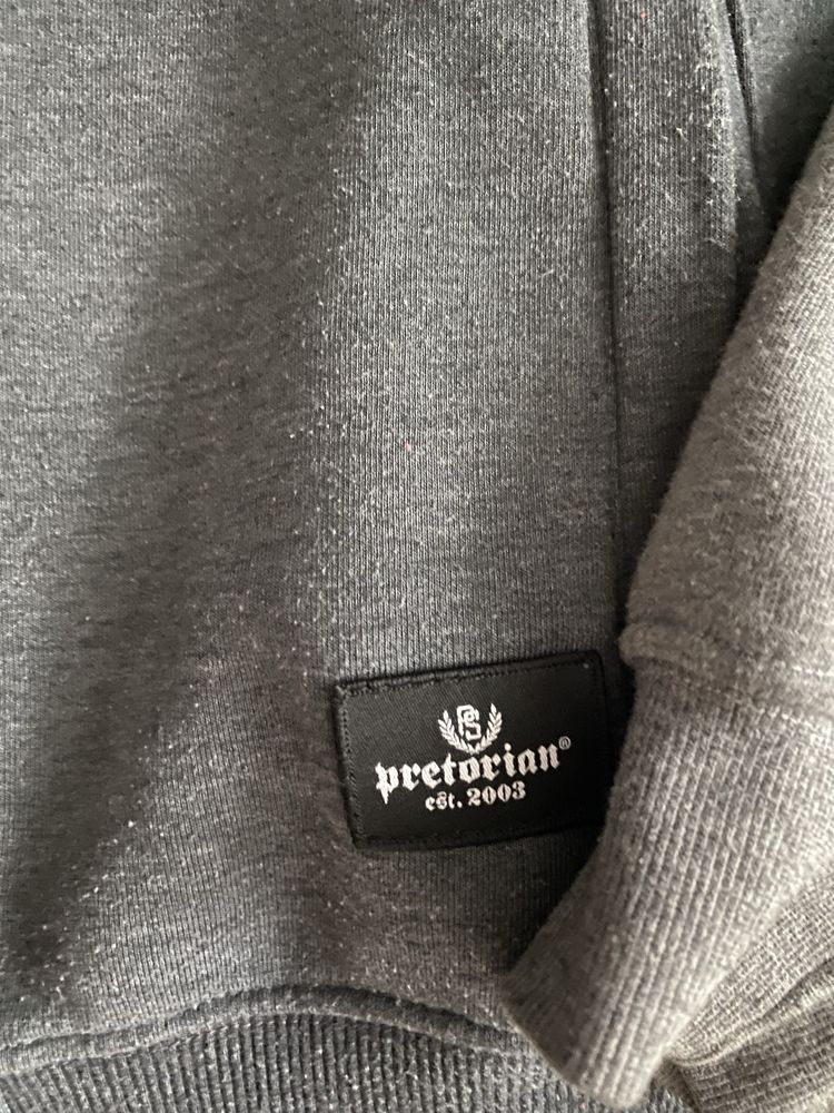 Szara bluza rozpinana pretorian