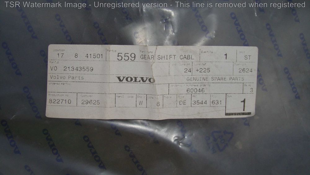 Трос переключения передач КПП VOLVO  FH/FM/FM12, L=2940mm