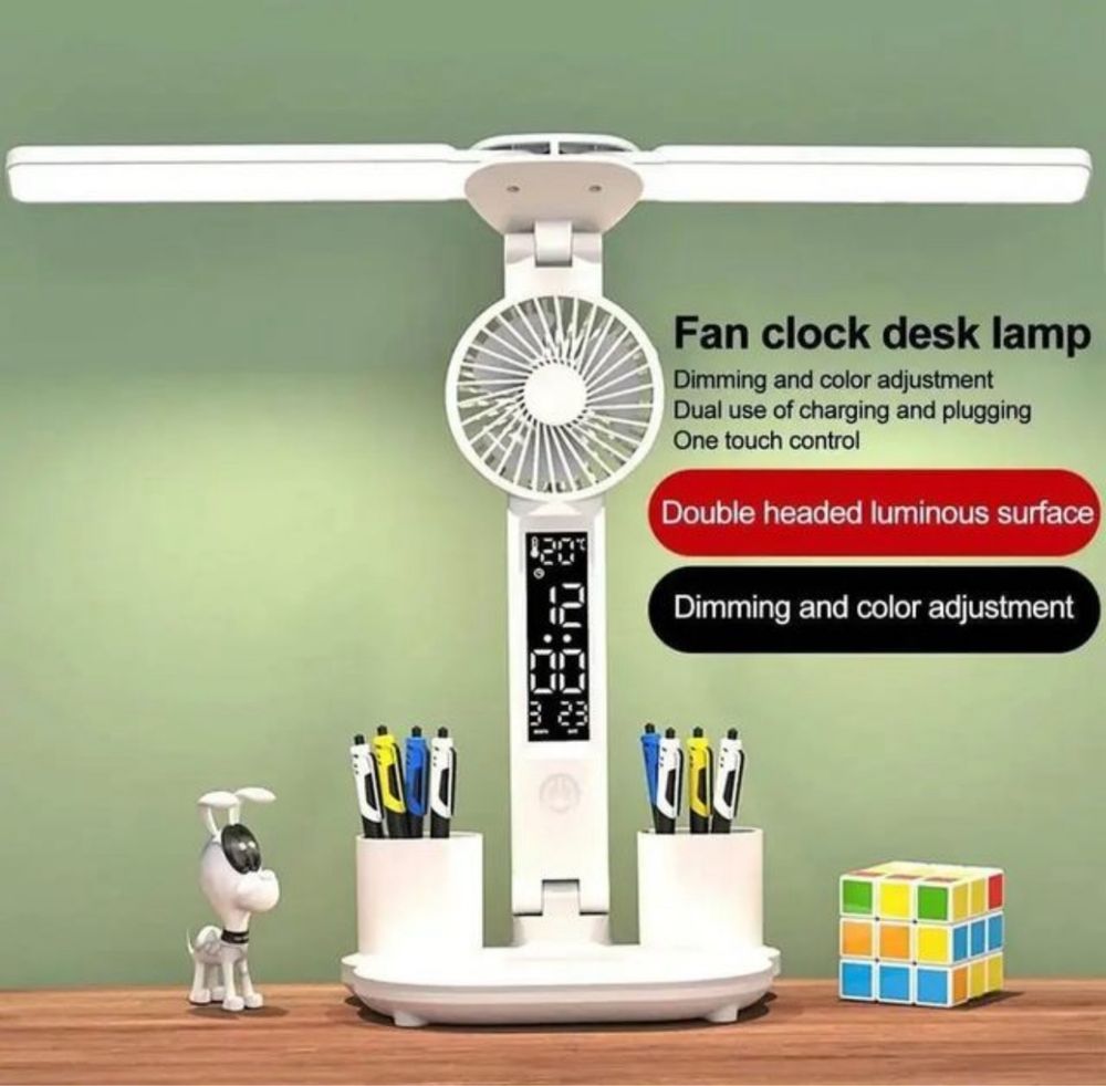 Candeeiro luz led com ventilação