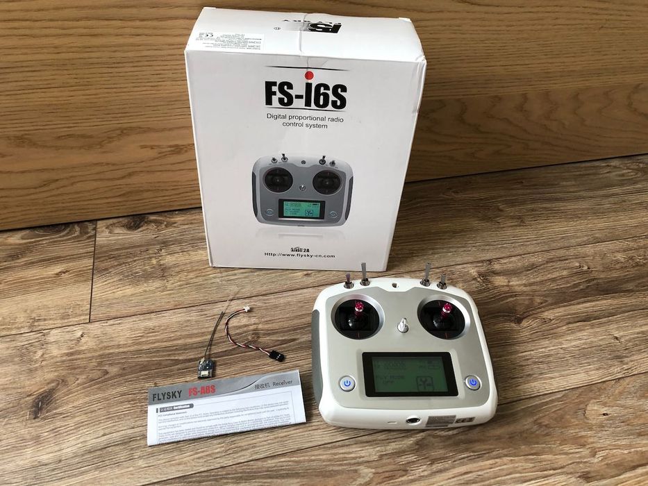 Kontroler FlySky FS-i6S + odbiornik FS-A8S, 10ch 2.4 GHz