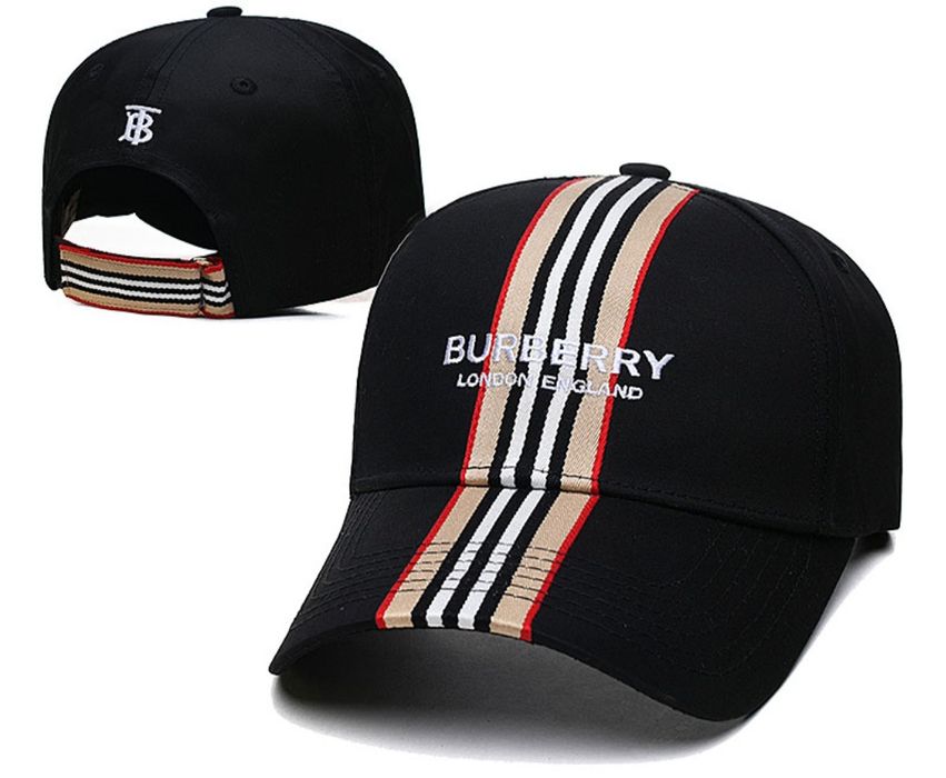 Czapka z daszkiem czarna Burberry