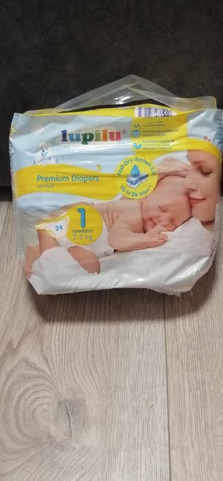 Підгузки Lupilu Premium Diapers Comfort, розмір 1 (2–5 кг), 24 шт.