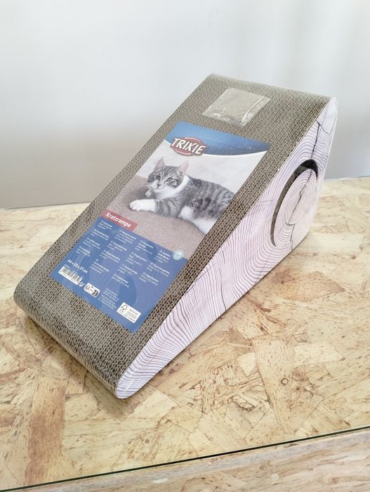 Arranhador para gatos em cartão com brinquedo - NOVO