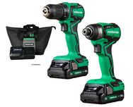 Набір безщіткових шурупокрутів 18В 2х2.0Аг Hitachi/Metabo HPT KC18DDXS