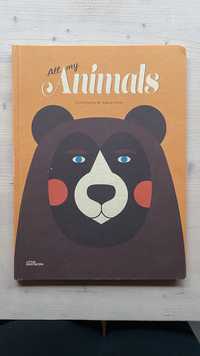 „All My Animals” art design ang dla dzieci duza ksiazka