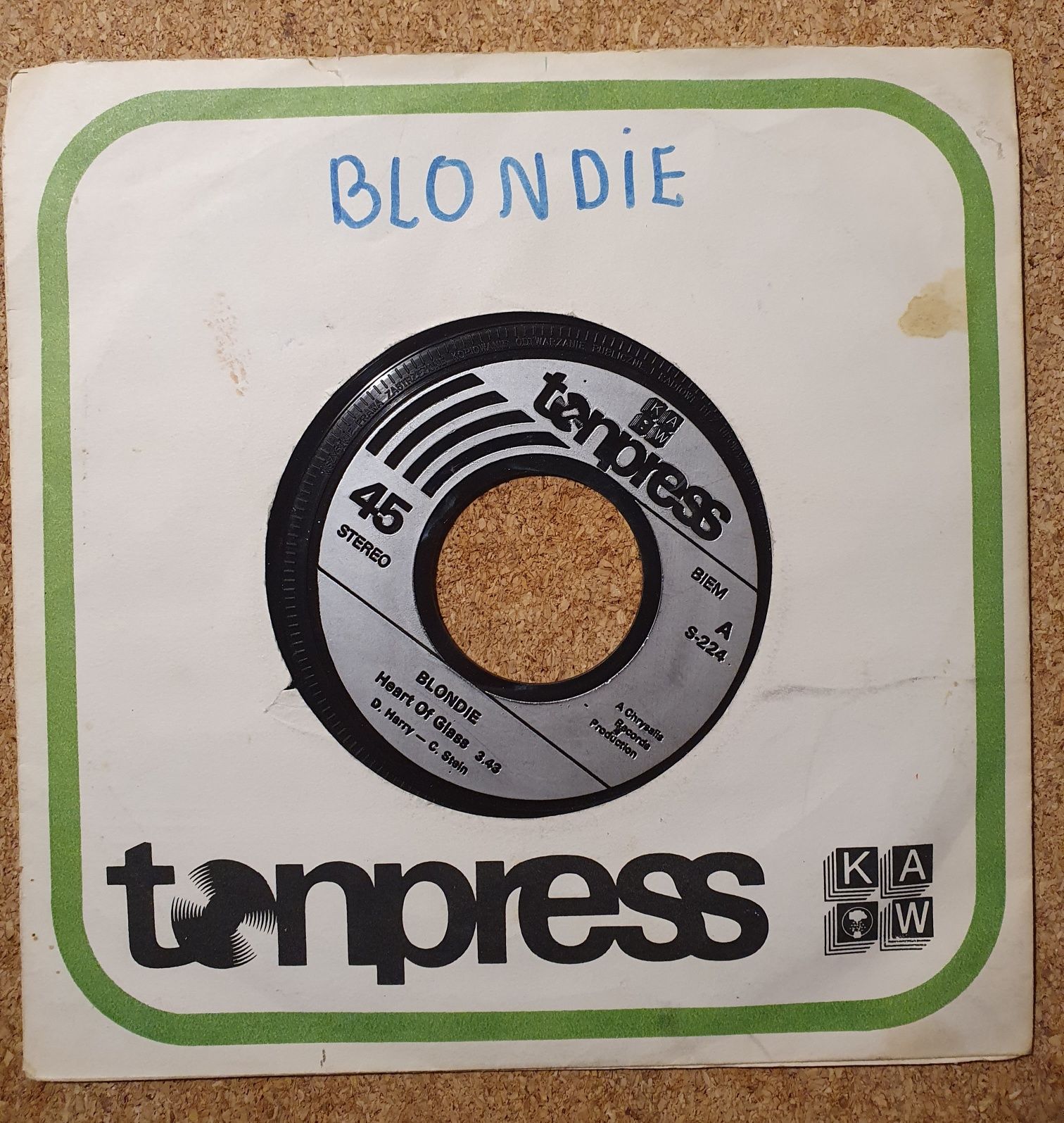 Blondie singiel winyl Tonpress