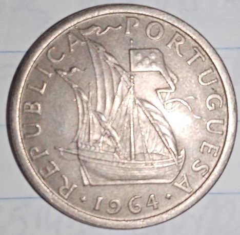 Moeda 5 escudos de 1964