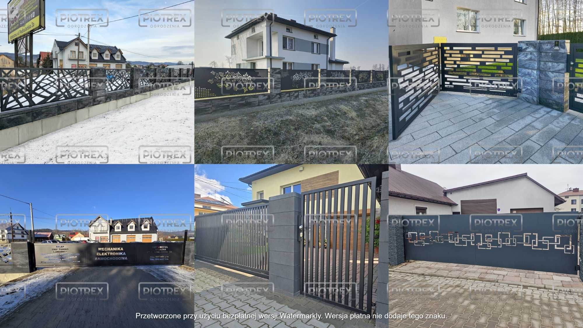 Unikalne ogrodzenia CNC bramy, furtki oraz przęsła z aluminium i stali