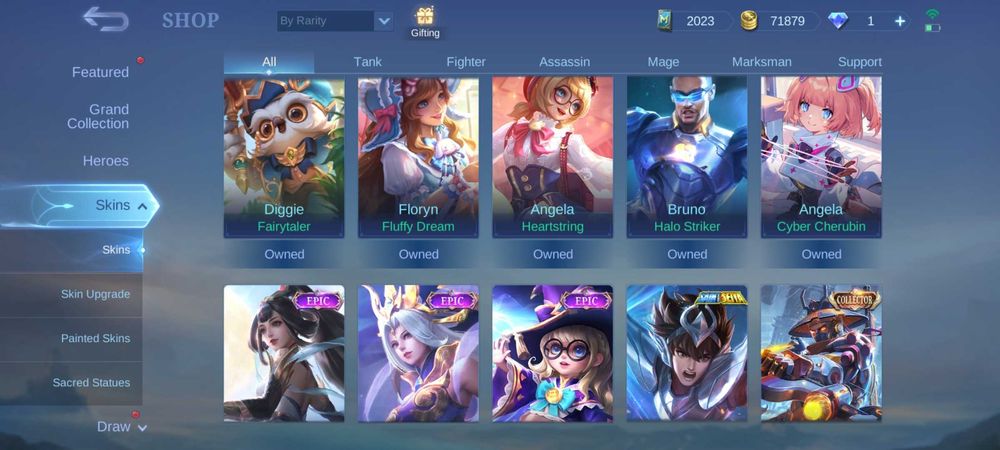 Аккаунт Mobile Legends