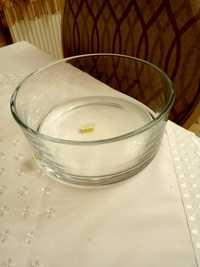 Szklane naczynie miska półmisek   na sałatki owoce słodycze