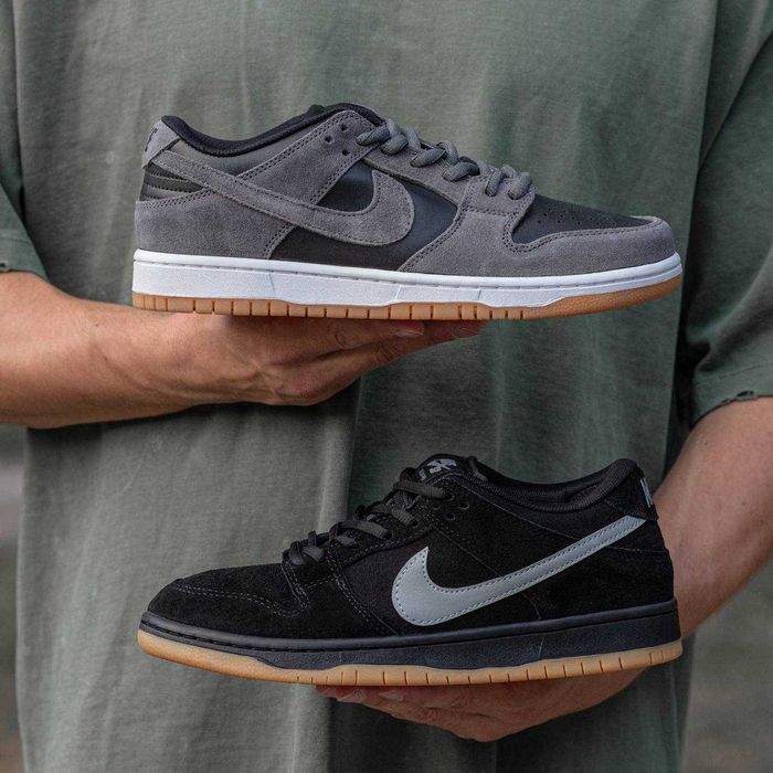 Унисекс замшевые кроссовки Nike SB Dunk Low Fog замшеві найк данк фог