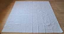 Szary duży dywan wzorek paski 240x310 cm nowy