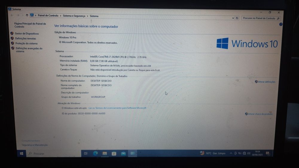 Portatil toshiba portege I7