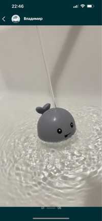 Іграшка у ванну игрушка в ванную кит фонтан для купания