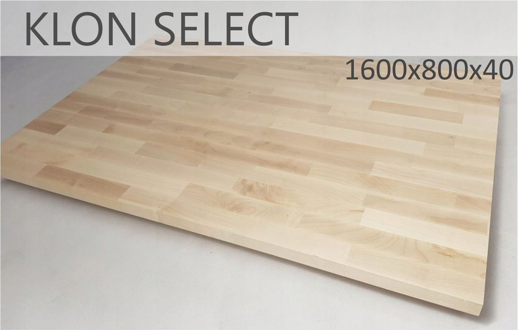 Blat do biurka drewno klon select 1600x800x40mm