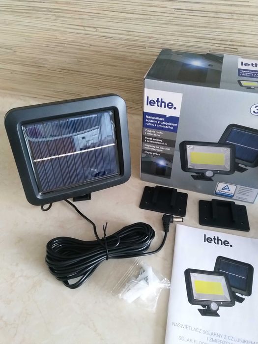 NAJTANIEJ Naświetlacz Solarny z Czujnikiem Ruchu i Zmierzchu Led Wysył