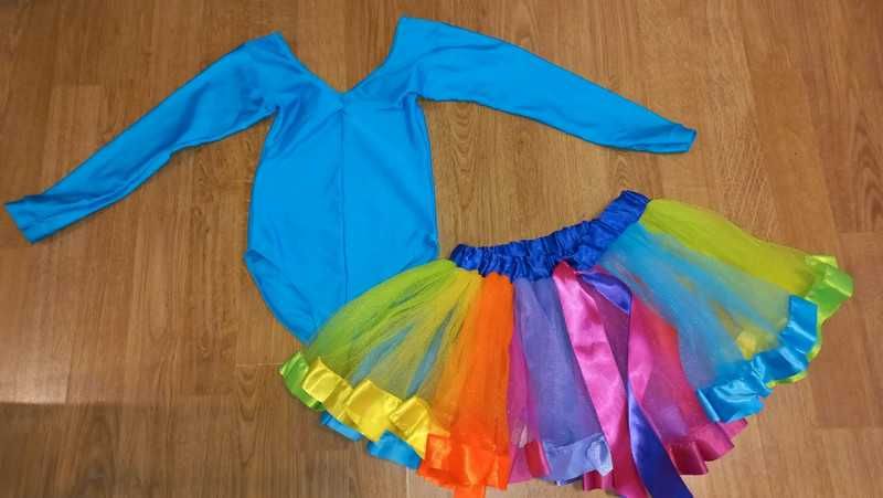 Halloween wróżka baletnica body gimnastyczne balet taniec 3 4 lata