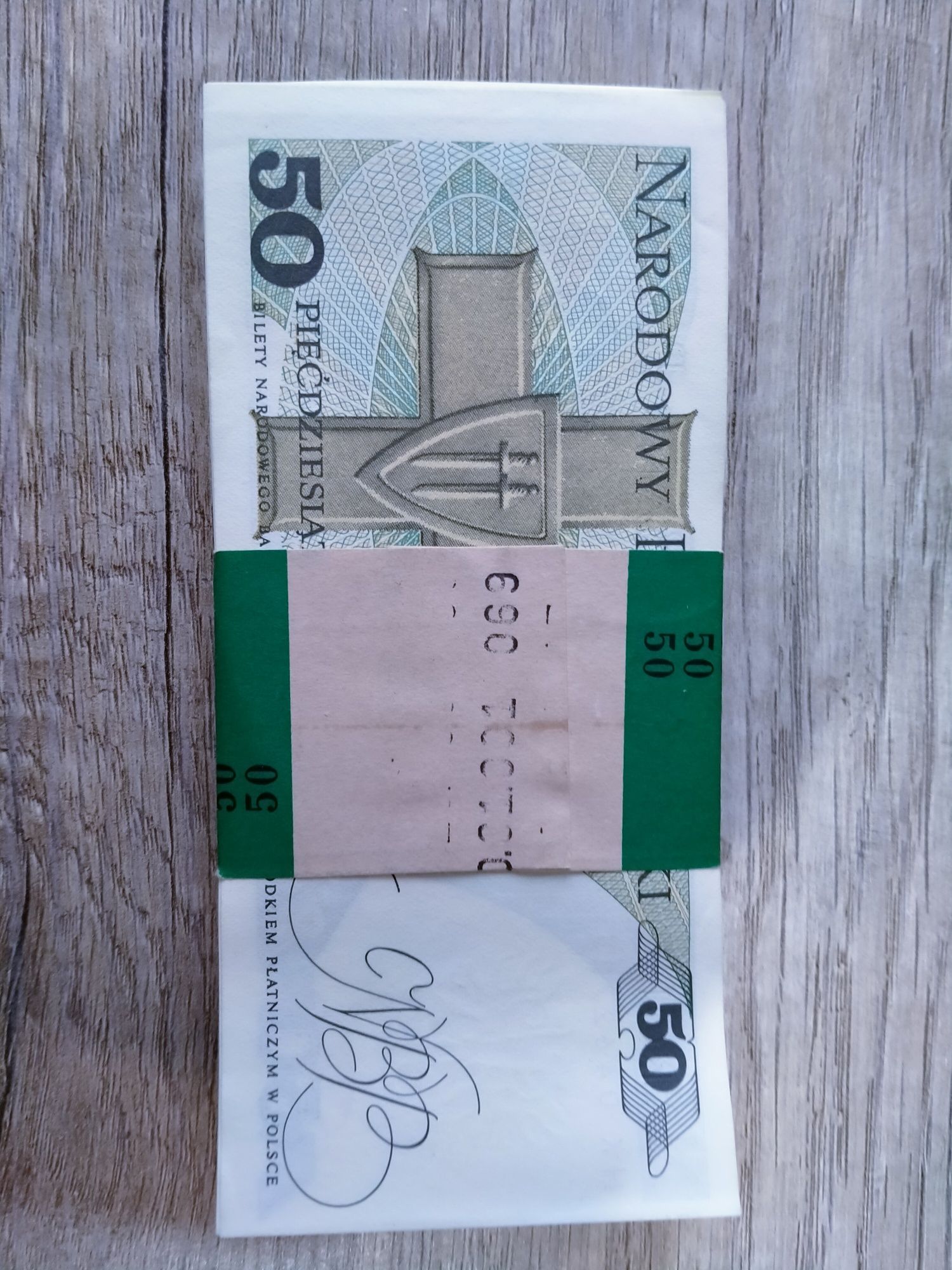 Banknoty 50 złotych PRL