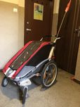 Przyczepka chariot coguar 1 plus wklad na niemowlaka