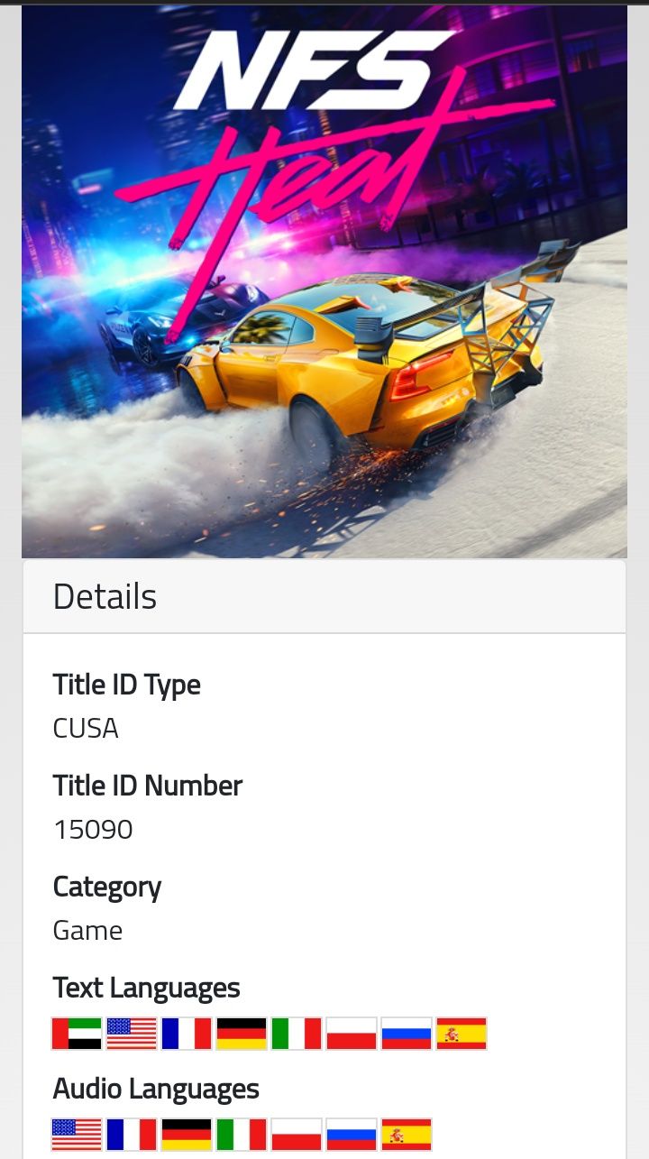 Need For Speed Heat PL Dubbing Gra na PS4 i PS5 Komplet po polsku 3xPL