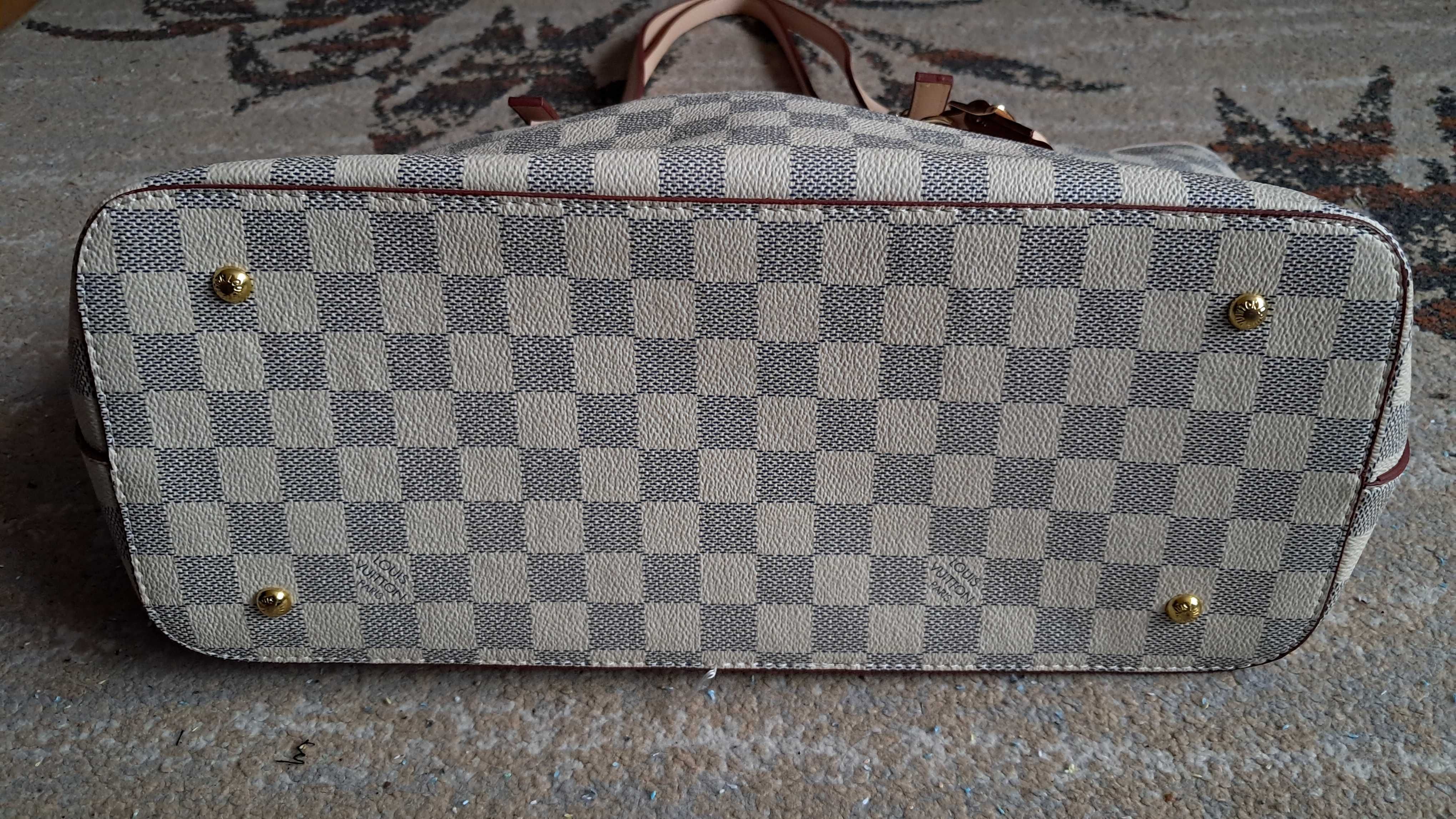 Duża stylowa torba kuferek na ramię w stylu Louis Vuitton Paris