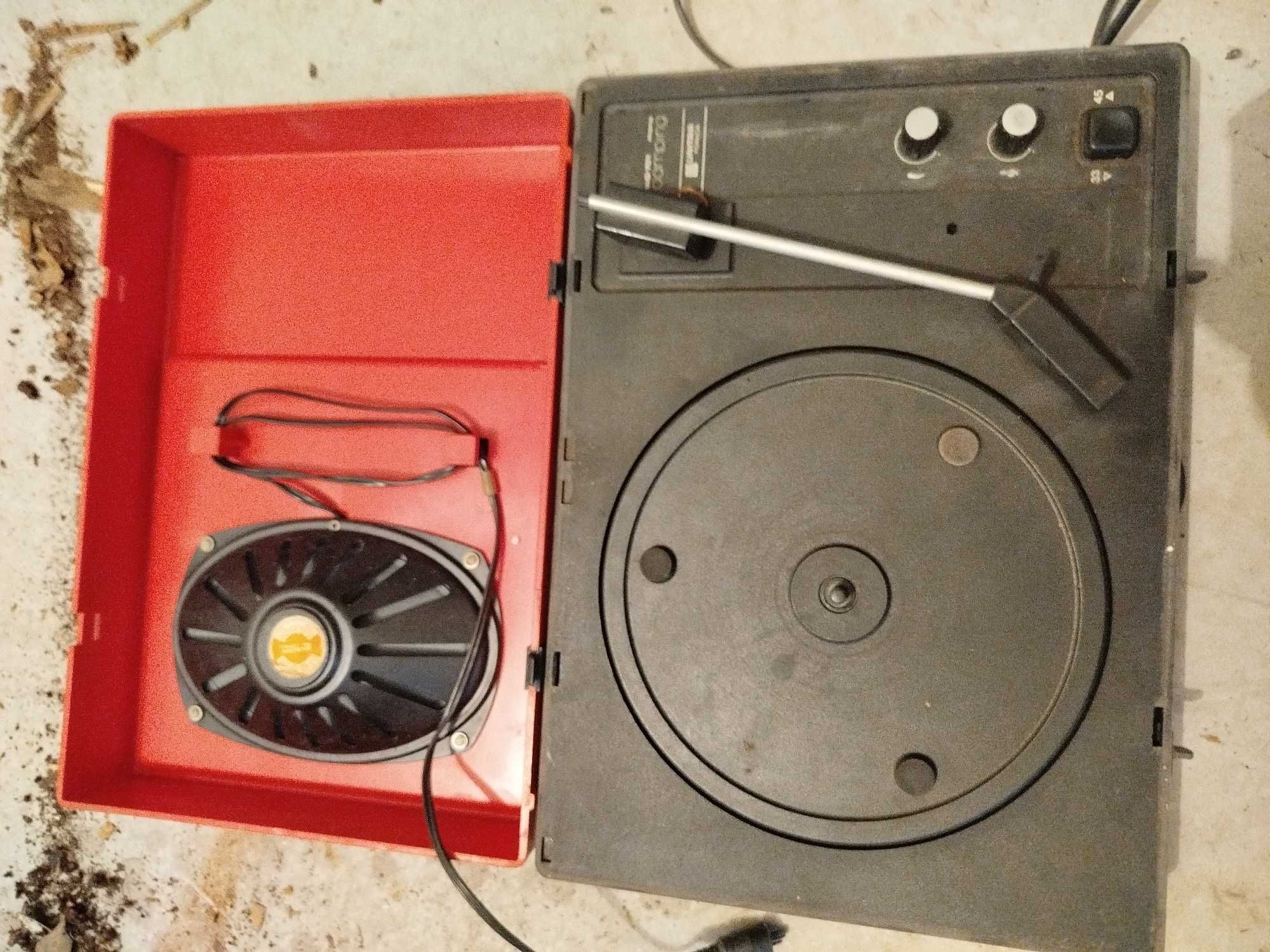 Adapter Gramofon Camping WG701 Unitra Fonica na części stan słaby