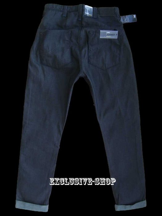 Spodnie męskie alladynki Lee Johnny P czarne W34 L32 pas 94 cm