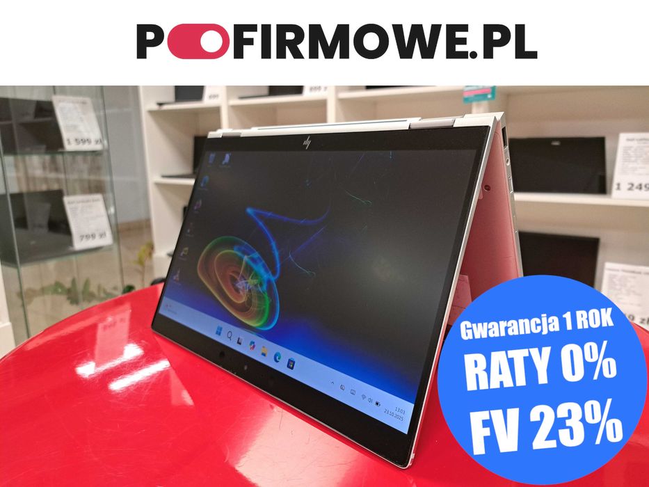 Laptop i Tablet 2w1 13" HP EliteBook x360 i5-8g 8GB 256SSD FHD Win11